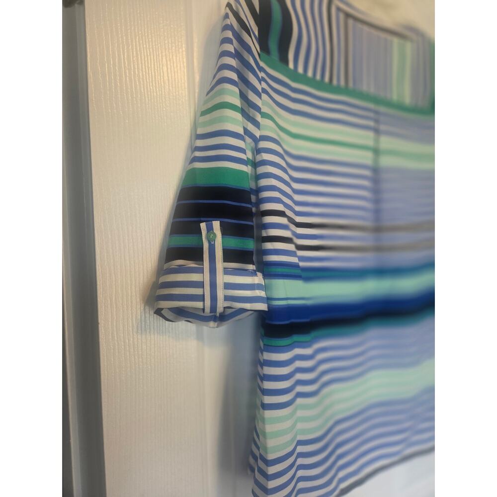 Talbots Multicolored Striped Top Size MP - Picture 6 of 10